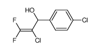 2-chloro-1-(4-chlorophenyl)-3,3-difluoro-2-propen-1-ol Structure