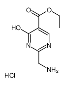 ethyl 2-(aminomethyl)-6-oxo-1H-pyrimidine-5-carboxylate,hydrochloride Structure