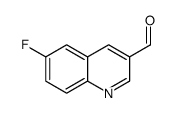 6-fluoroquinoline-3-carbaldehyde结构式