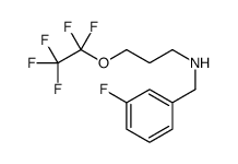 N-(3-Fluorobenzyl)-3-(pentafluoroethoxy)-1-propanamine Structure