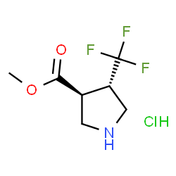 反式-4-(三氟甲基)吡咯烷-3-羧酸甲酯盐酸盐图片