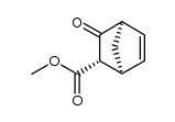 (+)-(1S,2S,4R) oxo-3 bicyclo[2.2.1] heptene-5 exo-carboxylate de methyle结构式