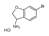6-bromo-2,3-dihydrobenzofuran-3-amine hydrochloride Structure