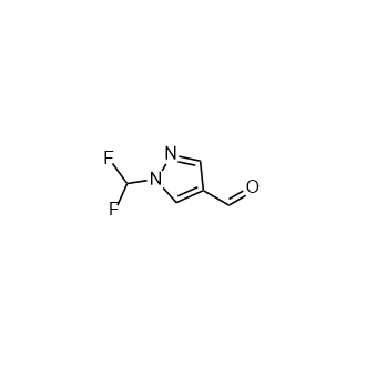 1-(Difluoromethyl)-1H-pyrazole-4-carbaldehyde Structure