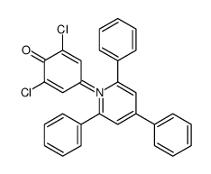 2,6-二氯-4-(2,4,6-三苯基-1-吡啶嗡)酚盐结构式