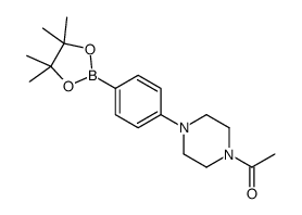 4-(4-Acetyl-1-piperazinyl)phenylboronic Acid Pinacol Ester Structure