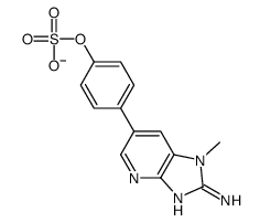 4-(2-amino-1-methylimidazo(4,5-b)pyrid-6-yl)phenyl sulfate structure