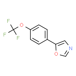5-[4-(Trifluoromethoxy)phenyl]-1,3-oxazole结构式