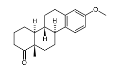 3-methoxy-13β-D-homoestra-1,3,5(10)-trien-17a-one结构式