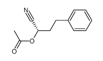 (S)-2-acetyloxy-4-phenylbutanenitrile Structure