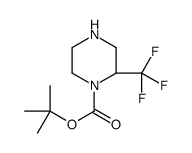 tert-butyl (2S)-2-(trifluoromethyl)piperazine-1-carboxylate结构式