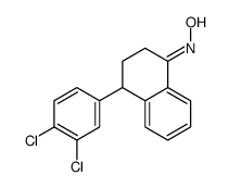 1(2H)-萘酮,4-(3,4-二氯苯基)-3,4-二氢肟结构式