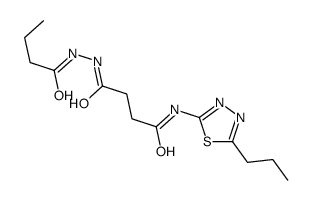 4-(2-butanoylhydrazinyl)-4-oxo-N-(5-propyl-1,3,4-thiadiazol-2-yl)butanamide Structure