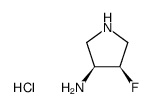 3-Pyrrolidinamine,4-fluoro-,dihydrochloride,cis-(9CI) structure