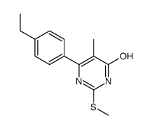 6-(4-Ethylphenyl)-5-methyl-2-(methylsulfanyl)-4-pyrimidinol Structure