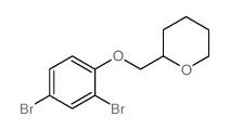 2-((2,4-二溴苯氧基)甲基)四氢-2H-吡喃结构式