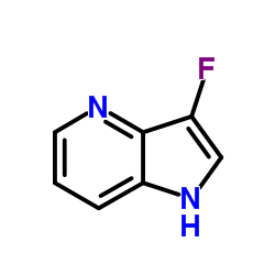 3-Fluoro-1H-pyrrolo[3,2-b]pyridine结构式