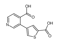 3-(5-carboxythiophen-3-yl)pyridine-4-carboxylic acid Structure