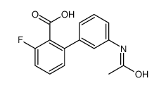 2-(3-acetamidophenyl)-6-fluorobenzoic acid结构式