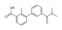 3-[3-(dimethylcarbamoyl)phenyl]-2-methylbenzoic acid Structure