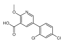 5-(2,4-dichlorophenyl)-2-methoxypyridine-3-carboxylic acid Structure