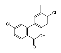 4-chloro-2-(4-chloro-3-methylphenyl)benzoic acid结构式