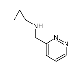 N-(pyridazin-3-ylmethyl)cyclopropanamine结构式