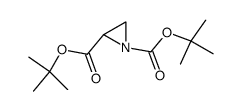 tert-butyl-N-tert-butoxycarbonylaziridine-2-carboxylate结构式