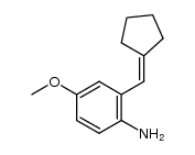 2-(cyclopentylidenemethyl)-4-methoxyaniline结构式