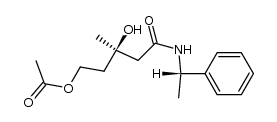(3R)-5-O-acetyl-1-[(S)-phenylethyl]-mevalonamide结构式