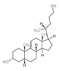 Chol-9(11)-ene-3,24-diol,(3a,5b)- (9CI) Structure