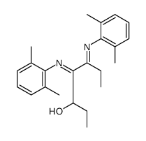 4,5-bis[(2,6-dimethylphenyl)imino]heptan-3-ol结构式