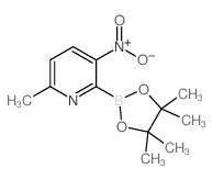6-Methyl-3-nitropyridine-2-boronic acid pinacol ester结构式