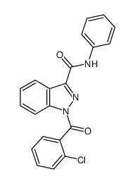 1-(2-chlorobenzoyl)-1H-indazole-3-carboxylic acid phenylamide结构式