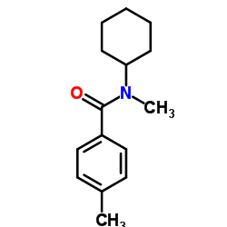 N-Cyclohexyl-N-Methyl-4-Methylbenzamide结构式