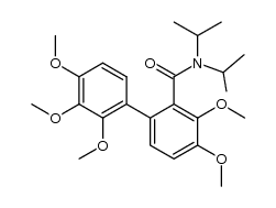 N,N-Diisopropyl-2',3,4,3',4'-pentamethoxy-2-biphenylcarboxamide结构式