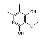 4-hydroxy-3-methoxy-5,6-dimethyl-1H-pyridin-2-one Structure