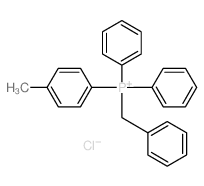 Phosphonium,(4-methylphenyl)diphenyl(phenylmethyl)-, chloride (1:1) structure