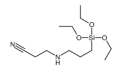 3-(3-triethoxysilylpropylamino)propanenitrile结构式