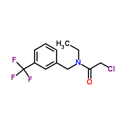 2-Chloro-N-ethyl-N-[3-(trifluoromethyl)benzyl]acetamide结构式