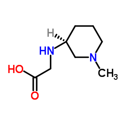 N-[(3S)-1-Methyl-3-piperidinyl]glycine结构式