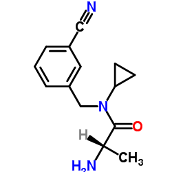 N-(3-Cyanobenzyl)-N-cyclopropylalaninamide结构式
