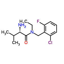 N-(2-Chloro-6-fluorobenzyl)-N-ethyl-L-valinamide结构式
