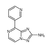 8-pyridin-3-yl-[1,2,4]triazolo[1,5-a]pyrazin-2-ylamine结构式