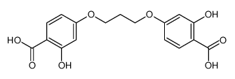 4-[3-(4-carboxy-3-hydroxyphenoxy)propoxy]-2-hydroxybenzoic acid Structure
