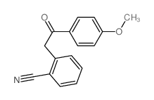 2-[2-(4-methoxyphenyl)-2-oxo-ethyl]benzonitrile structure