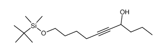 7-hydroxy-5-decyn-1-yl tert-butyldimethylsilyl ether Structure