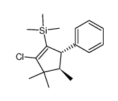 1-chloro-4,5,5-trimethyl-3-phenyl-2-(trimethylsilyl)cyclopentene Structure