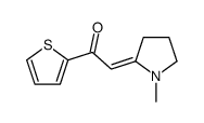 2-(1-methylpyrrolidin-2-ylidene)-1-thiophen-2-ylethanone Structure