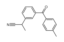 2-[3-(4-methylbenzoyl)phenyl]propionitrile结构式